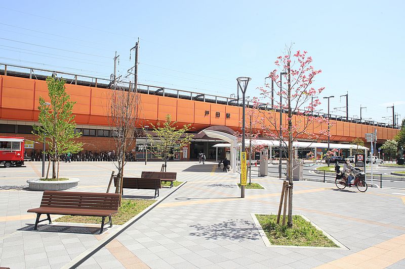 2021（令和3）年度に工事が竣工した「戸田」駅西口の駅前広場